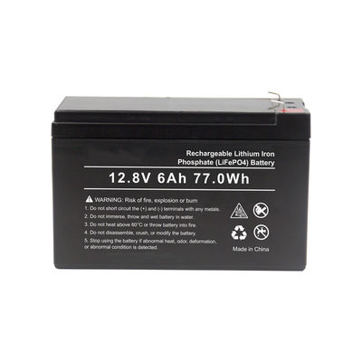 Batteria al litio portatile profonda della batteria 12v 6ah del ciclo Lifepo4 del FCC