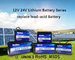 4000 pacchetto della batteria di volte IP56 50Ah 12V Lifepo4 per stoccaggio solare di UPS