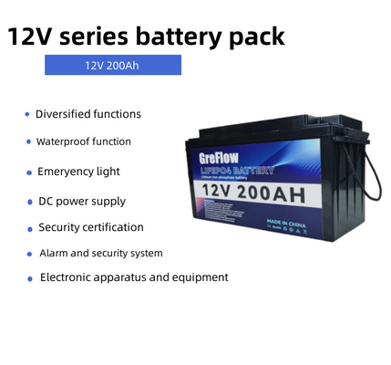 Ciclo profondo 12v 200ah Batteria agli ioni di litio 12v Batteria agli ioni di litio Sostituire l'acido piombo